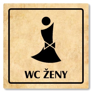 WC ženy, 148x148mm, pergamen, Arizona